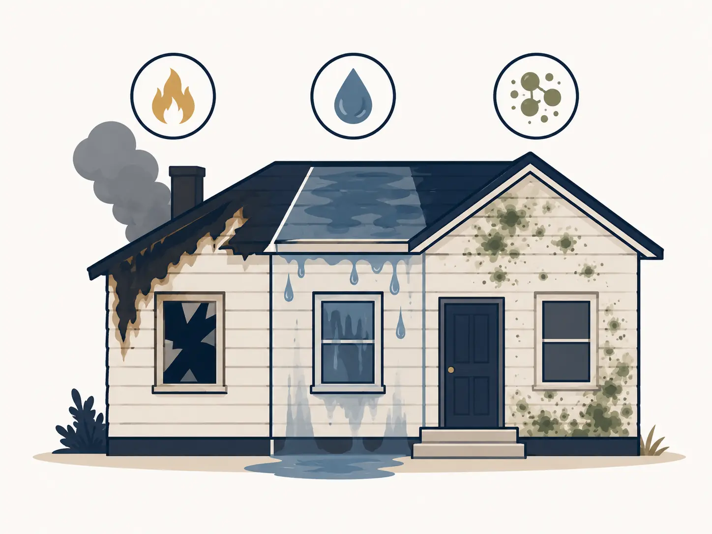Fire, water, or mold damage